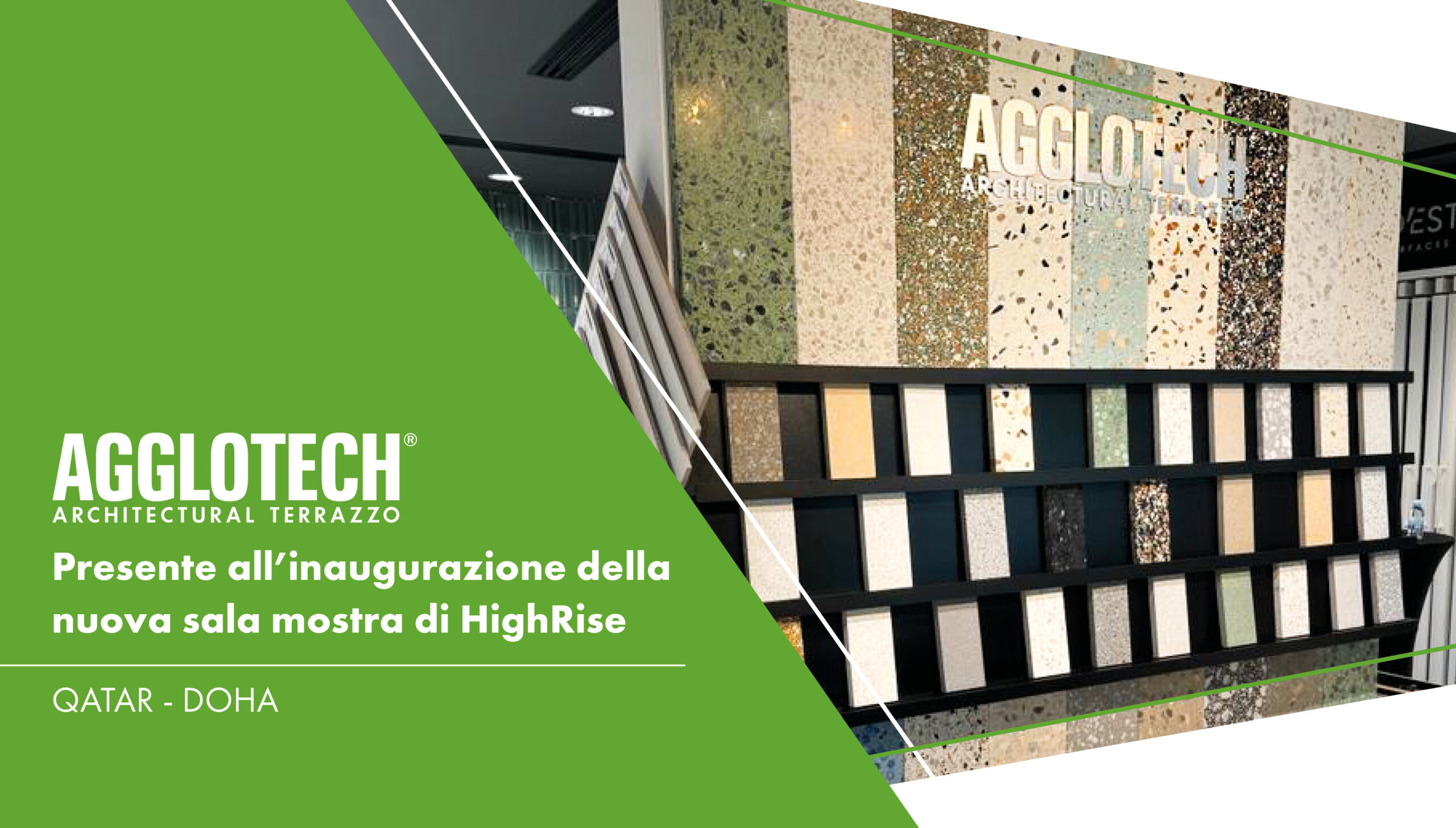 Agglotech invitata all'inaugurazione del nuovo showroom Highrise in Qatar