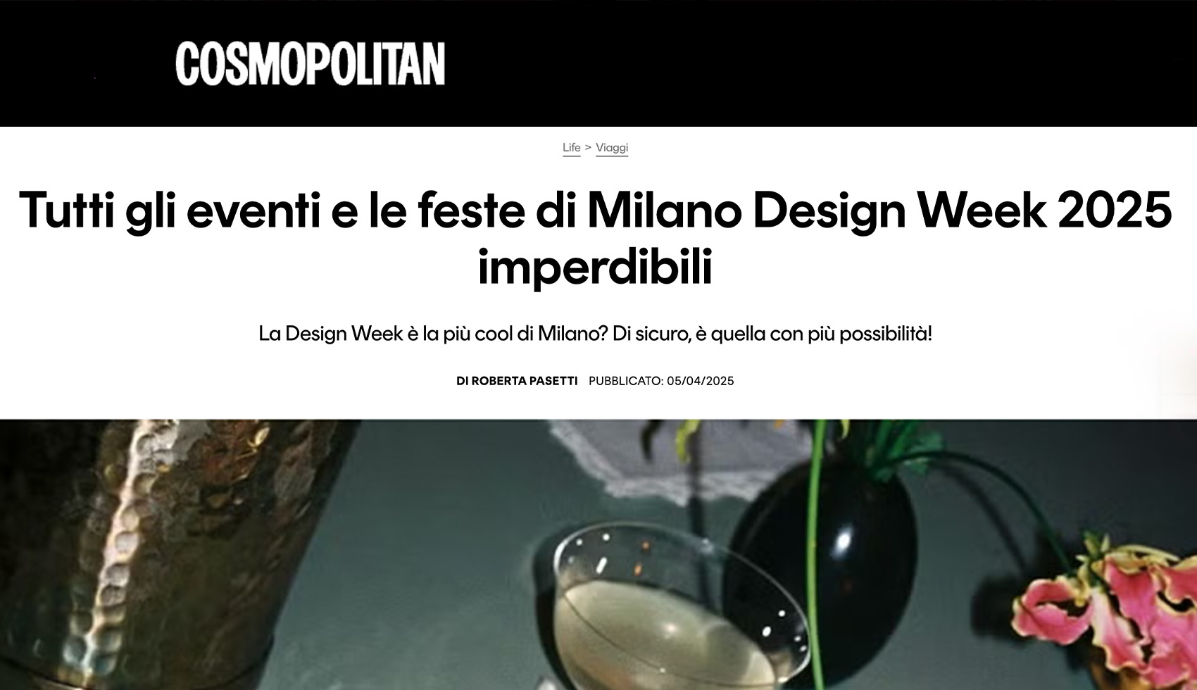 Tutti gli eventi e le feste di Milano Design Week 2025 imperdibili